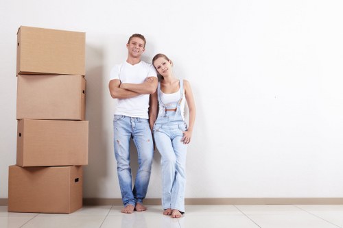 Professional Knightsbridge movers handling a luxury residential relocation
