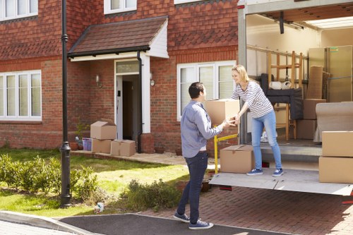 Removal company arranging loading and transport for a central London property