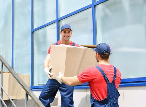 Packing boxes and protective materials for a Knightsbridge home move