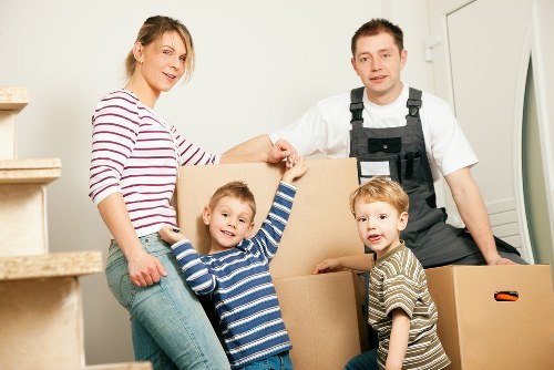 Packing materials and moving boxes prepared for a Knightsbridge home or apartment move