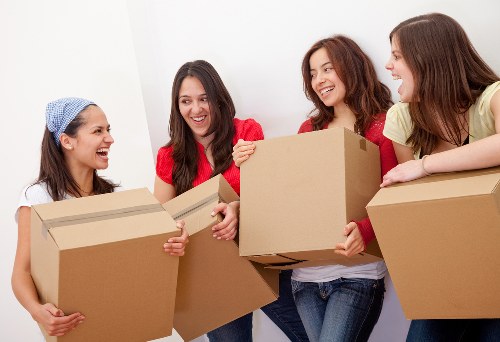 Professional movers coordinating a smooth residential or office relocation