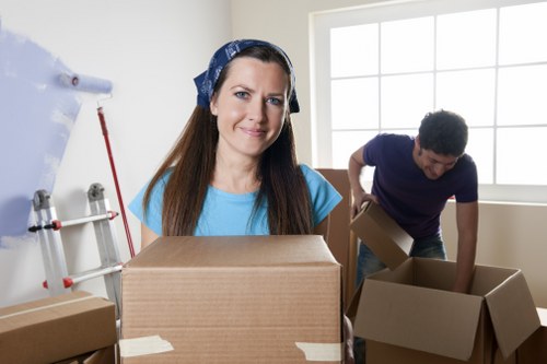 Careful removal of household furniture from a central London property with limited access