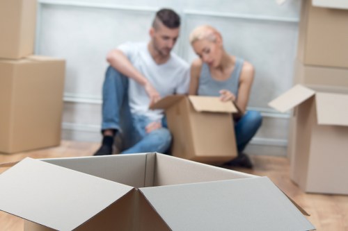 Careful wrapping and handling of premium home furniture